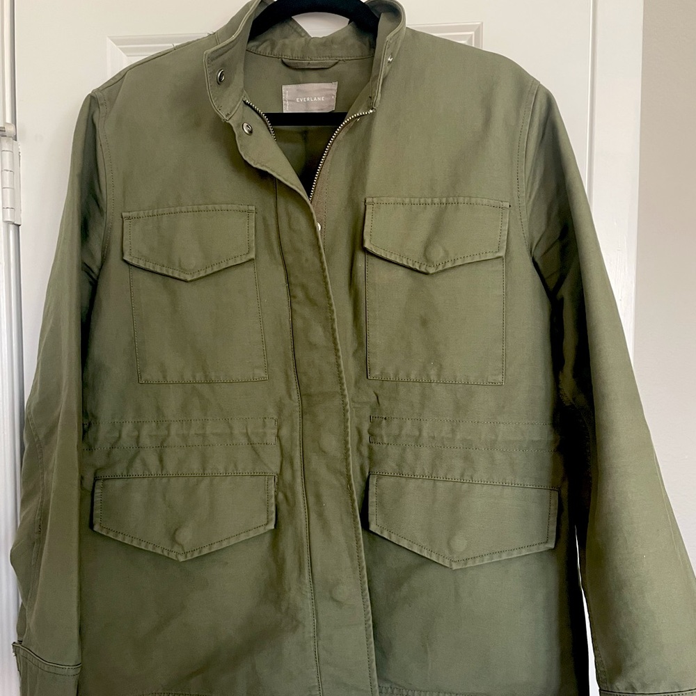 Everlane Army Green Jacket, Sz L